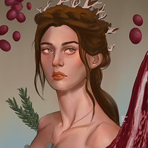 Mi Proyecto del curso: Retratos digitales de fantasía con Photoshop. Drawing, and Digital Drawing project by Alejandra Brum - 01.18.2021