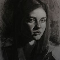 Mi Proyecto del curso: Retrato realista al carboncillo. Artistic Drawing, Portrait Drawing, and Realistic Drawing project by Elvis Torres - 01.18.2021