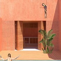 My project in Architectural Visualization Using Digital Collage course. Un projet de Modélisation 3D, Illustration architecturale, Architecture , et Architecture numérique de Matthew Thomson - 18.01.2021