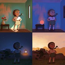 Pema Horeau - final project. Character Design, Concept Art, Traditional illustration, and Lighting Design project by Pema Horeau - 01.18.2021