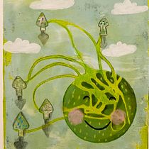I’m a little pea My project in Introduction to Children’s Illustration course. 2D Animation, Acr, lic Painting, Collage, and Printing project by Linda Ekvall - 01.22.2021