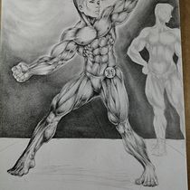 Mi Proyecto del curso: Ilustración para cómics: anatomía de un superhéroe. Esboçado projeto de Sebastian Correa - 21.01.2021