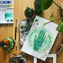 flat lay. Botanical Illustration project by Belén - 01.21.2021