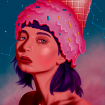 Mi Proyecto del curso: Retratos digitales de fantasía con Photoshop. Portrait Drawing, Digital Drawing, Realistic Drawing, and Traditional illustration project by Daniel Navia - 01.21.2021