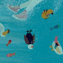 Alice in wonderland: seconds before the caucus race. Traditional illustration project by Suzzana Magalhães - 04.28.2021