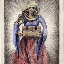 Mi Proyecto del curso: "La hechicera errante". Traditional illustration project by Sara Cortés Tapias - 01.21.2021