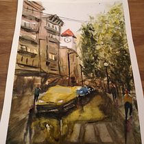 Mi Proyecto del curso: Paisajes urbanos en acuarela. Un progetto di Illustrazione tradizionale di camelicha - 21.01.2021