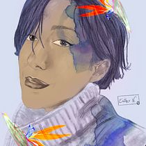 My project in Illustrated Portraits with Procreate course. Ilustração digital projeto de karla_navarro - 21.01.2021