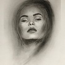 My project in Artistic Charcoal Portraiture: Creating Atmosphere course. Desenho artístico projeto de anantha_vos - 21.01.2021