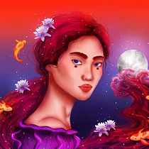 Mi Proyecto del curso: Retratos digitales de fantasía con Photoshop. Traditional illustration project by Gabriela Dámaso Menacho - 01.21.2021
