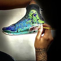 Mi Proyecto del curso: Restauración y personalización de sneakers. Shoe Design project by mishellemata76 - 01.22.2021