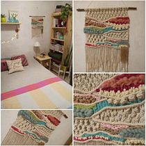 Mi Proyecto del curso: Introducción al macramé: creación de un tapiz decorativo. Un projet de Macramé de Tatiana Vandoni - 23.01.2021