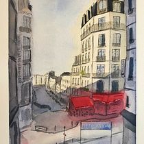 My project in Architectural Sketching with Watercolor and Ink course. Pintura em aquarela projeto de Régis Falque - 23.01.2021