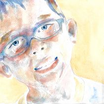 Retrato de Josu. Fine Arts, and Watercolor Painting project by Diego Alejandro Diaz Arias - 01.23.2021
