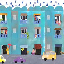 Yangon- Temporada de lluvias. Collage project by Caroline Raab - 01.23.2021