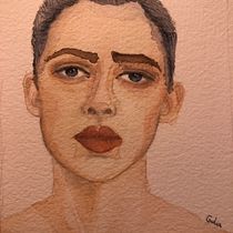 Mi Proyecto del curso: Retrato en acuarela a partir de una fotografía. Portrait Drawing, and Watercolor Painting project by giu.candelori - 01.24.2021