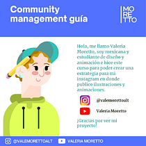 Introducción al community management - Mi guía para redes sociales. Instagram, Marketing, Digital Marketing & Instagram Marketing project by Valeria Moretto Altamirano - 01.25.2021