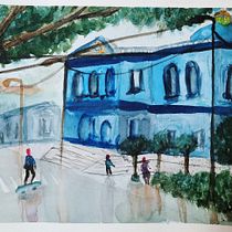Mi Proyecto del curso: Paisajes urbanos en acuarela. Un progetto di Pittura ad acquerello di Andrés Mendoza Rojas - 08.04.2020