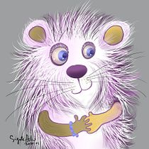 Funny raccoon. Ilustração tradicional projeto de Sigutė Ach - 25.01.2021