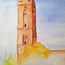 Mein Kursprojekt: Architektonische Zeichnung mit Aquarell und Tinte. Pintura em aquarela projeto de Ivo Petschke - 25.01.2021