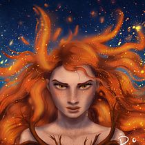 Mi Proyecto del curso: Retratos digitales de fantasía con Photoshop. Creativit, Digital Drawing, Character Design, and Traditional illustration project by pogalde46 - 02.04.2021