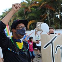 Manifestação pró impeachment do presidente Bolsonaro na cidade histórica de Tiradentes-MG. Brasil. Photograph project by Daniel Arantes Pereira - 01.25.2021