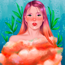 Mi Proyecto del curso: Retratos digitales de fantasía con Photoshop. Digital Drawing, and Digital Illustration project by Michelle Fuentes - 01.25.2021