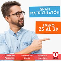 Matriculatón Inesco. Educação projeto de Oscar Cruz - 25.01.2021