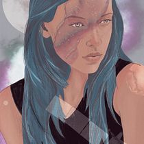 My project in Illustrated Portraits with Procreate course. Ilustração digital e Ilustração tradicional projeto de Marlene Sanchez - 26.01.2021