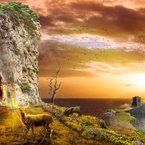 Mi Proyecto del curso: Matte Painting: Montaña mágica. Design project by Adelina Santos Rodríguez - 01.25.2021