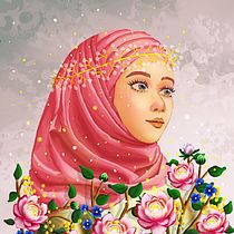 My project in Digital Fantasy Portraits with Photoshop course "inner beauty of a woman and redrawing art from teacher Bearbrickjia". Artistic Drawing, Children's Illustration, Design, Digital Drawing, Digital Illustration, Digital Painting, Drawing, Traditional illustration, Painting, Pencil Drawing, and Poster Design project by Intan Mubarokah - 03.02.2021