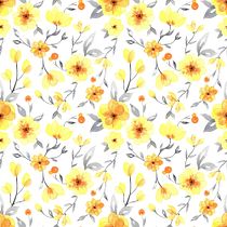My project in Creating Patterns Using Watercolor course. Pattern Design project by Anastasia Pechnikova - 01.26.2021