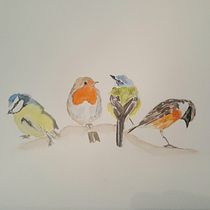My project in Artistic Watercolor Techniques for Illustrating Birds course. Watercolor Painting project by Vicky Forsyth - 01.27.2021