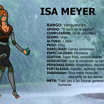 MI PERSONAJE: ISA MEYER . Drawing project by Micaela Salas Dulanto - 01.30.2021