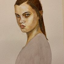 My project in Watercolor Portrait from a Photo course. Watercolor Painting project by adlermark - 01.26.2021