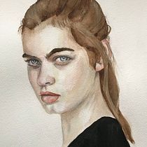 Mi Proyecto del curso: Retrato en acuarela a partir de una fotografía. Traditional illustration, Watercolor Painting, and Portrait Drawing project by Patricia Rodriguez - 01.27.2021