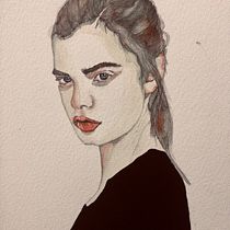 My project in Watercolor Portrait from a Photo course. Watercolor Painting project by heidifruhauf - 01.27.2021