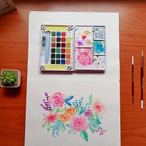 Mi Proyecto del curso: Creación de paletas de color con acuarela. Un progetto di Pittura ad acquerello di Priscila Rosales - 27.01.2021