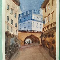 My project in Architectural Illustration with Watercolor course. Un projet de Aquarelle de Maria Grazia Rizzo - 27.01.2021