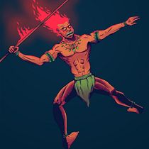 Meu projeto final: Curupira. Comic, Desenho anatômico, Desenho artístico, Design de personagens, e Pintura digital projeto de Rafael de Sá - 14.03.2021