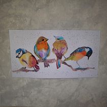 Mi Proyecto del curso: Acuarela artística para ilustración de aves. Fine Arts project by indiraonate - 01.27.2021