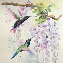 My Final Artistic Watercolor Techniques for Illustrating Birds Project. Botanical Illustration, Naturalistic Illustration, and Watercolor Painting project by Tenley Raithel - 01.27.2021