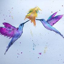 My project in Artistic Watercolor Techniques for Illustrating Birds course. Painting project by cjt20 - 01.28.2021