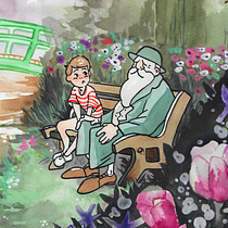 Giverny Gardens, a Watercolor Illustration with Japanese Influence . Un projet de Aquarelle de baviguier - 28.01.2021