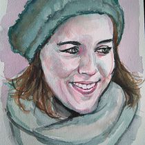 Mi Proyecto del curso: Retrato artístico en acuarela. Traditional illustration project by Beatriu Carlús Bruned - 01.28.2021