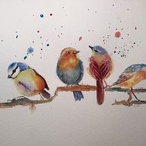 Watercolor Techniques for Illustrating Birds course. Watercolor Painting, Traditional illustration, Realistic Drawing, and Naturalistic Illustration project by Patricia Moravec - 02.17.2021