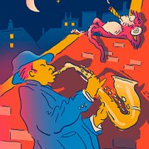 My project in Dynamic Vector Illustration: Keys to Color and Composition course. Een project van Ontwerp van personages, Kleurentheorie, Stripboek y Traditionele illustratie van Bruno Perrier - 09.02.2021
