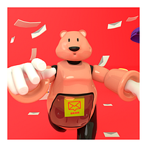 AMB - Android Messenger Bear . 3D Character Design project by Johan Córdova - 01.29.2021