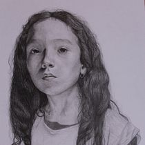 La seriedad de una joven . Drawing, Pencil Drawing, Figure Drawing, and Realistic Drawing project by Karla Palomino - 01.29.2021