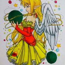 Mi Proyecto del curso: Coloreado con marcadores para dibujo manga. Traditional illustration project by Victoria Patlán - 01.30.2021
